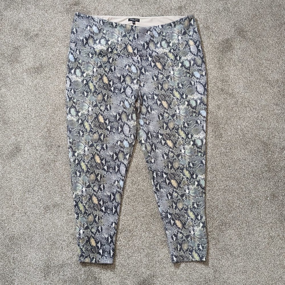 Women's "Athena Marie" Reptile Snake Print Soft, Lined Leggings; Size 2X